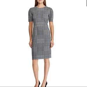 Ralph Lauren Glen Plaid Jacquard Knit Dress